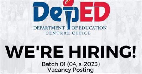 central office deped|New vacant permanent positions in the .